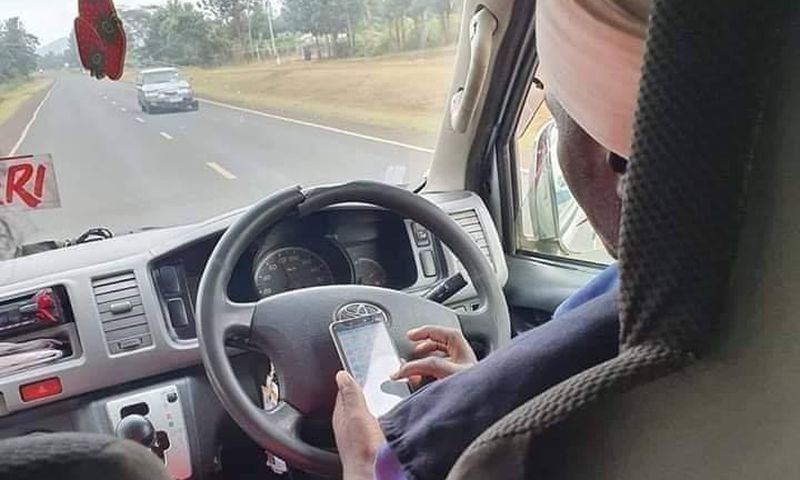NTSA responds with heavy punishment for Nyeri driver caught texting while doing 100 km/hr