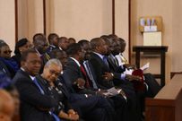 Dignitaries during 40th commemoration of Mzee Jomo Kenyatta's death. Members of the public invited for 41st commemoration at Holy Family Basilica