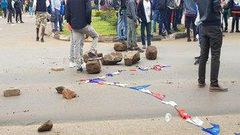 Multimedia University students engage police in running battles