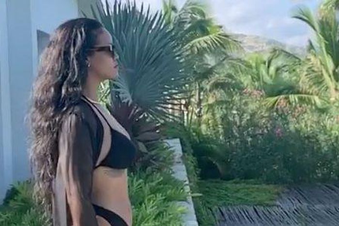Rihanna Shows Off Toned Abs In New Bikini Video