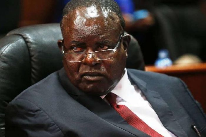 Homa Bay Governor Cyprian Awiti gives senators document written in German to explain absence