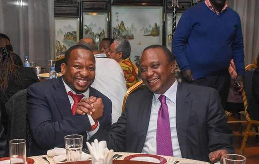 File image of President Uhuru Kenyatta with Governor Mike Sonko