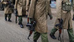 Kenyan Administration Police on patrol