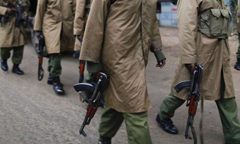 Kenyan Administration Police on patrol