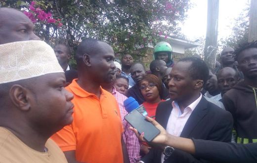 File image of Imran Okoth who was booed off the stage at a rally organized by Raila Odinga in Kibra on Sunday