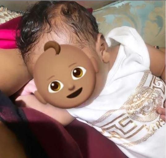 A picture of Diamond and Tanasha's son.