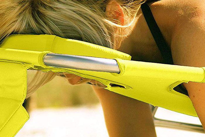 This Chair Has A Face Hole For Lying Comfortably