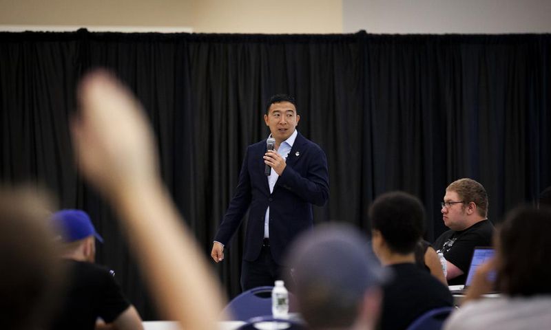 Andrew Yang Said He Would Give 10 People $1,000 Each Month. Is That Legal?