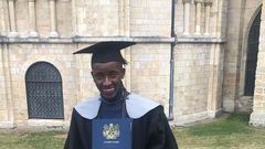 Machachari actor Ian ‘Almasi’ Munene graduates from The University of Kent (Instagram)