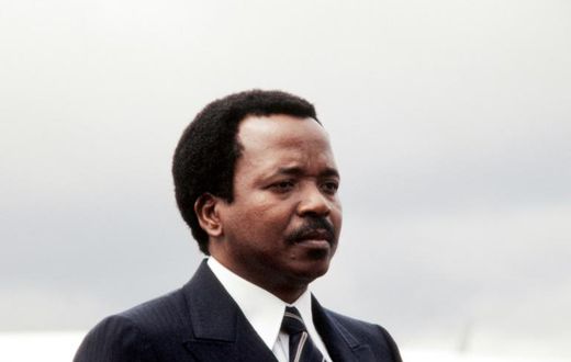 Cameroonian President Paul Biya, pictured June 21, 1983, has said he plans to open a major "national dialogue" this month in a bid to end the conflict between security forces and armed separatists from the anglophone minority in the west