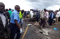 File Image of a Policeman at an accident scene
