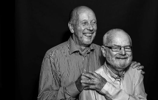 Ove Carlsen (L) and Ivan Larsen were two of the first to register as a same-sex couple on the very day Denmark made it legal