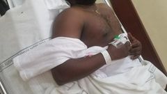 Lamu Senator Anwar Loitiptip at the Aga Khan ICU after attack by unidentified assailants