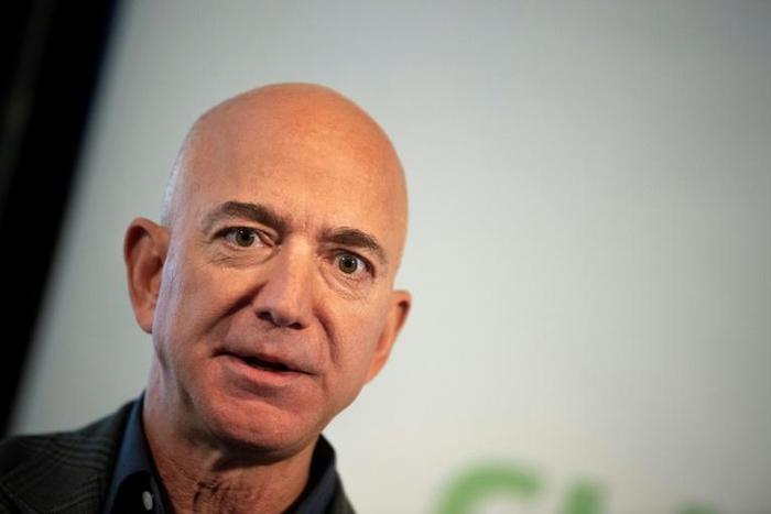 Amazon Founder and CEO Jeff Bezos speaks on company sustainability efforts on September 19, 2019 in Washington; Amazon is the latest company to be sued under a US law for profiting from property seized by Cuba's communist government after the 1959 revo...
