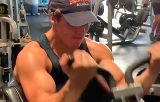 Joseph Baena Shows Off How He Finishes Arm Day