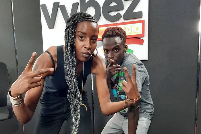 Sheila Kamboka with Brian Mbunde