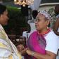 File photo of Zahra Bahlewa Moi with First Lady Margaret Kenyatta.