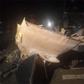 The wreckage of the vehicle in which the deceased were travelling in when the accident happened at Makindu
