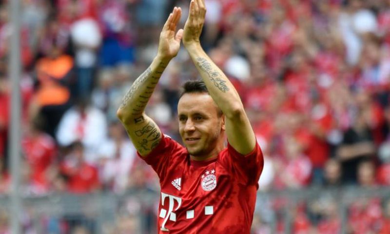 Rafinha was given an emotional send-off when he played his final game for Bayern Munich last month