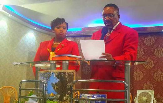 James Maina Nganga with his wife Loise Maina Nganga
