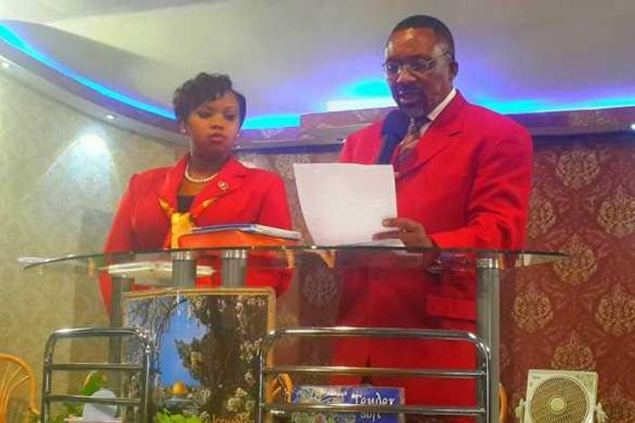 James Maina Nganga with his wife Loise Maina Nganga
