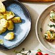 These Spinach + Artichoke Mushroom Bites Are 100