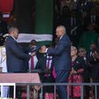 President Uhuru Kenyatta with CBK governor Patrick Njoroge