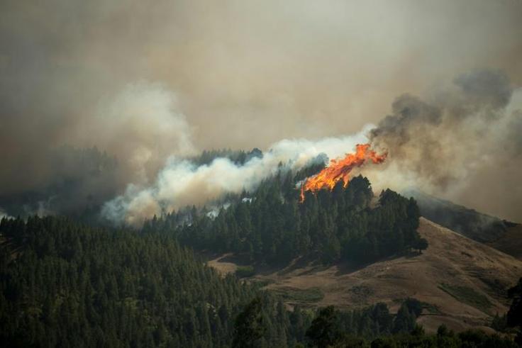 Authorities estimate it could take days before the blaze is brought under control