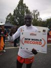 Kenya's elite athlete Geoffrey Kamworor breaks world record