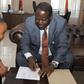 AU envoy Raila Odinga with Wendy Waeni at his office