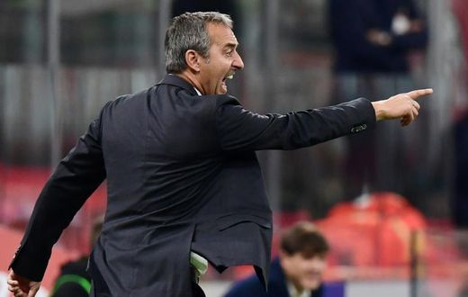 AC Milan coach Marco Giampaolo was under pressure after four defeats in the first six games