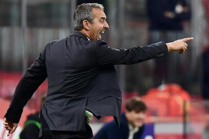 AC Milan coach Marco Giampaolo was under pressure after four defeats in the first six games
