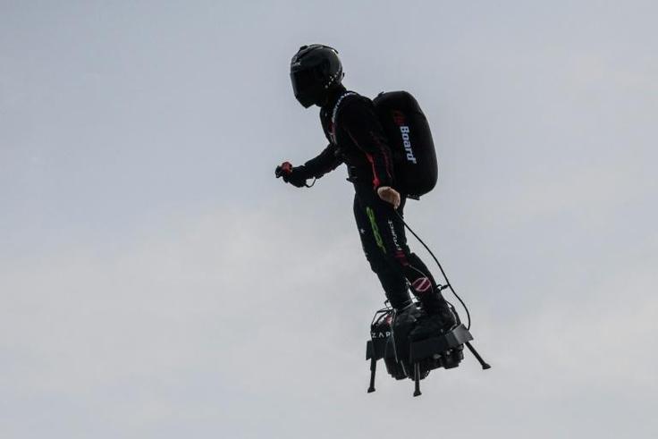 Zapata sprung to national prominence at France's July 14 Bastille Day military parade when he soared above the Place de la Concorde in Paris in front of world leaders