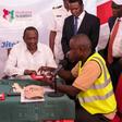 President Uhuru Kenyatta registering for Huduma Namba at the launch of the exercise