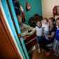Venezuelan Yisela Palencia poses with her children in Bogota, Colombia