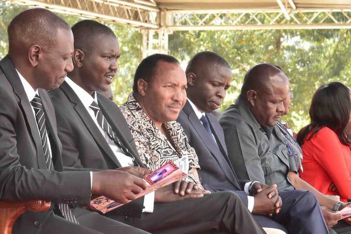 File image of DP William Ruto, Governor Jackson Mandago, Ferdinand Waititu, Stephen Sang and MP Justus Kizito Sang has called for thorough investigations into an alleged plot to assasinate the DP