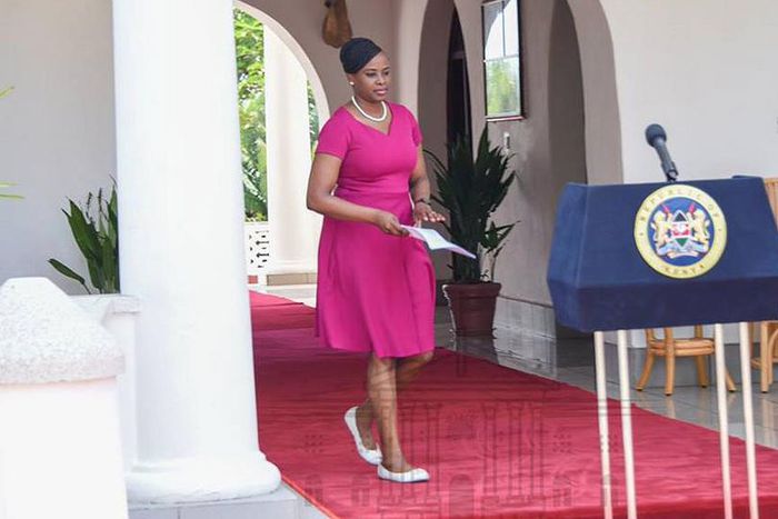 State House Spokesperson Kanze Dena during a past press briefing