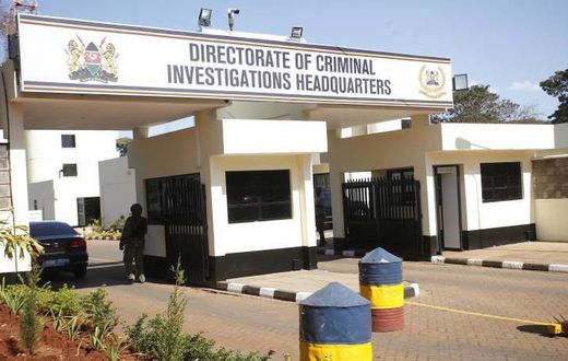 DCI headquarters. Treasury CS Henry Rotich surrenders to DCI moments after DPP Noordin Haji issued orders for his arrest in connection with dams scandal