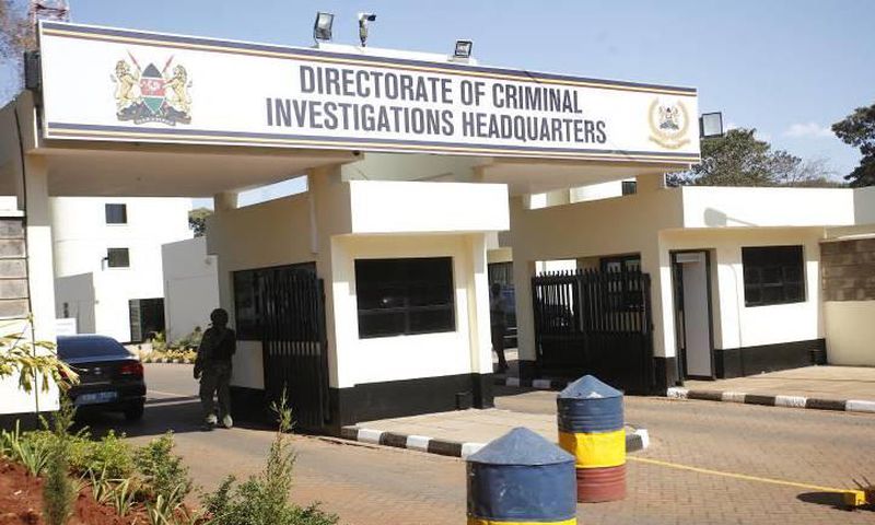 DCI headquarters. Treasury CS Henry Rotich surrenders to DCI moments after DPP Noordin Haji issued orders for his arrest in connection with dams scandal