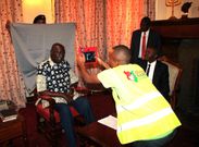 Former President Mzee Moi registers for Huduma Namba at his Kabarnet Gardens home in Nairobi