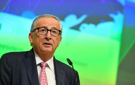 The EU has said it's time for accession talks with North Macedonia and Albania; pictured European Commission President Jean-Claude Juncker on September 27, 2019
