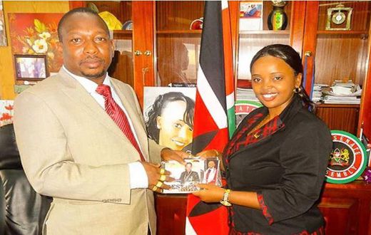 File image of Rev Lucy Natasha with Mike Sonko
