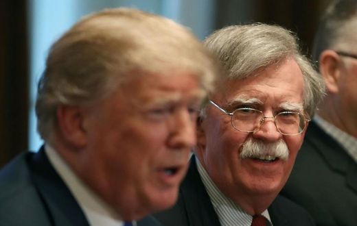 National Security Advisor John Bolton was a frequent, controversial presence alongside US President Donald Trump
