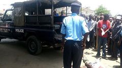 File image of police at a scene of crime