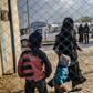 The orphans arrived from Kurdish-controlled camps in Syria after the death of their jihadist parents