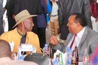 DP Ruto with Ferdinand Waititu at the wedding