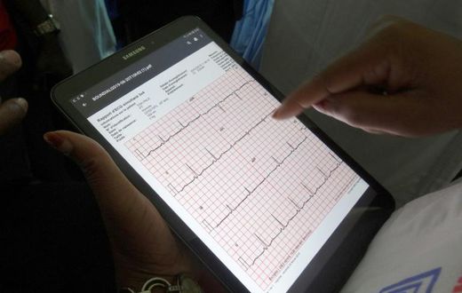 Thousands of heart patients in Ivory Coast are checked by telemedicine each year