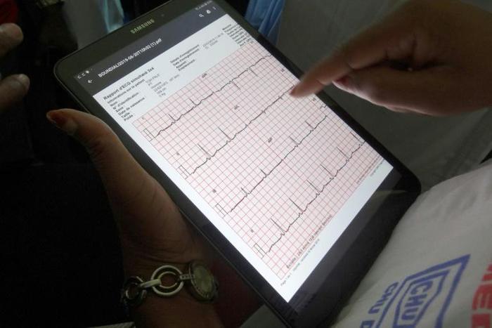 Thousands of heart patients in Ivory Coast are checked by telemedicine each year