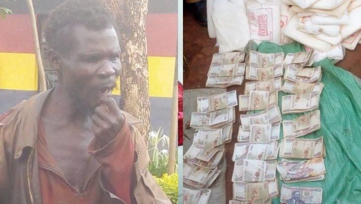 The suspect who was arrested in Bungoma with Ksh275,000