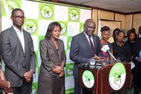 File image of IEBC Commissioners who managed the 2017 General Election